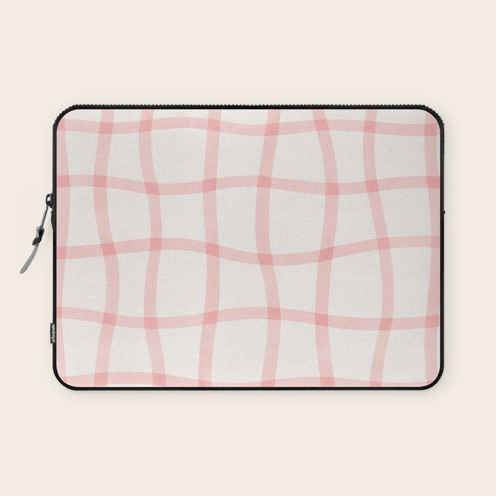 Pink Woven Print Laptop Sleeve Gallery Image 1