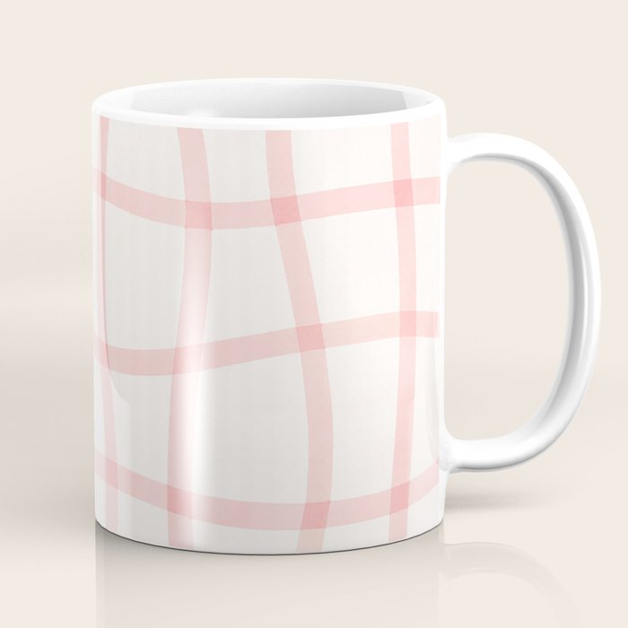 Pink Woven Print Coffee Mug Gallery Image 1