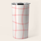 Pink Woven Print Travel Mug Gallery Image 1