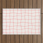 Pink Woven Print Outdoor Rug Gallery Image 1