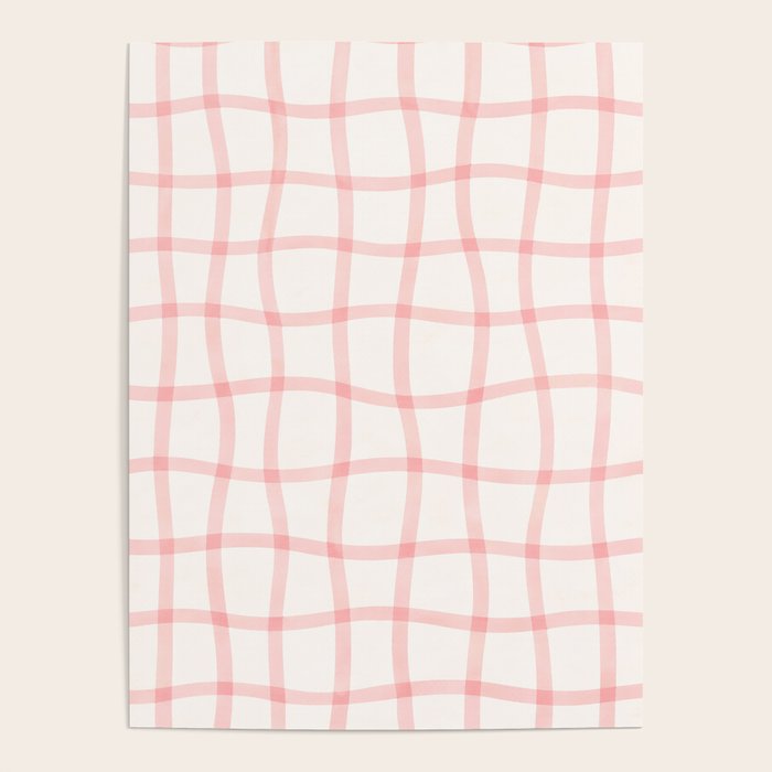 Pink Woven Print Poster Gallery Image 1