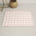 Pink Woven Print Rug Gallery Image 1