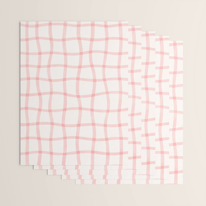 Pink Woven Print Wrapping Paper Gallery Image 3