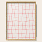 Pink Woven Print Serving Tray Gallery Image 1