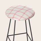 Pink Woven Print Stool Gallery Image 2