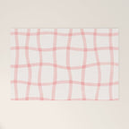 Pink Woven Print Welcome Mat Gallery Image 1