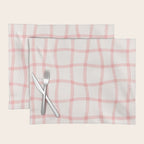 Pink Woven Print Placemat Gallery Image 1