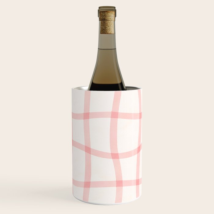 Pink Woven Print Wine Chiller Gallery Image 1