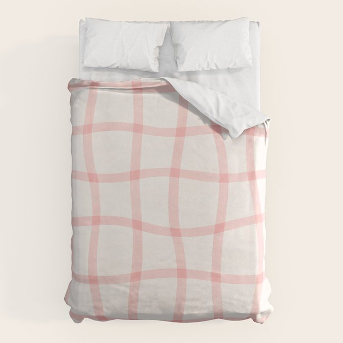 Pink Woven Print Duvet Cover Gallery Image 1