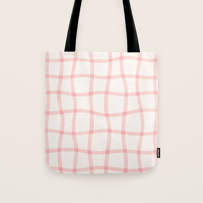 Pink Woven Print Tote Bag Gallery Image 1
