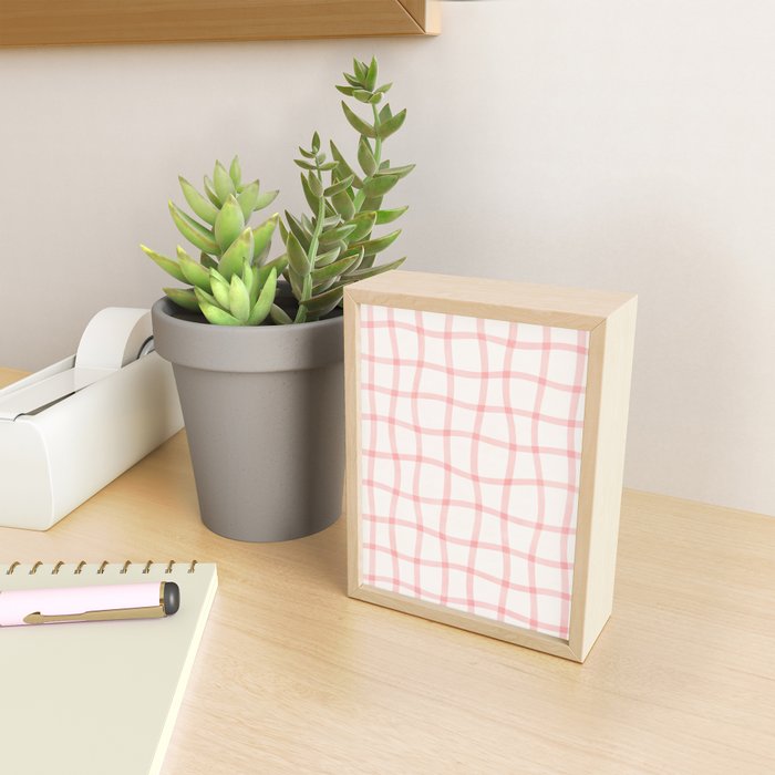Pink Woven Print Mini Art Print Gallery Image 2