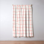 Pink Woven Print Window Curtain Gallery Image 3