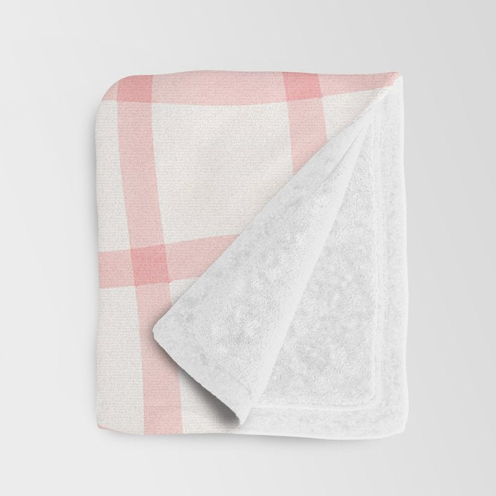 Pink Woven Print Throw Blanket Gallery Image 3