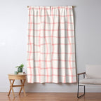 Pink Woven Print Window Curtain Gallery Image 5