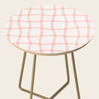 Pink Woven Print Side Table Gallery Image 2