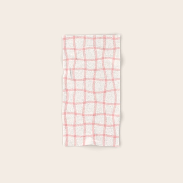 Pink Woven Print Bath Towel Gallery Image 1
