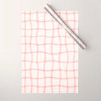 Pink Woven Print Wrapping Paper Gallery Image 1