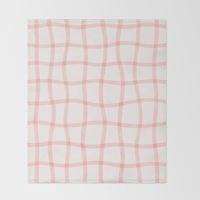 Pink Woven Print Throw Blanket Gallery Image 2