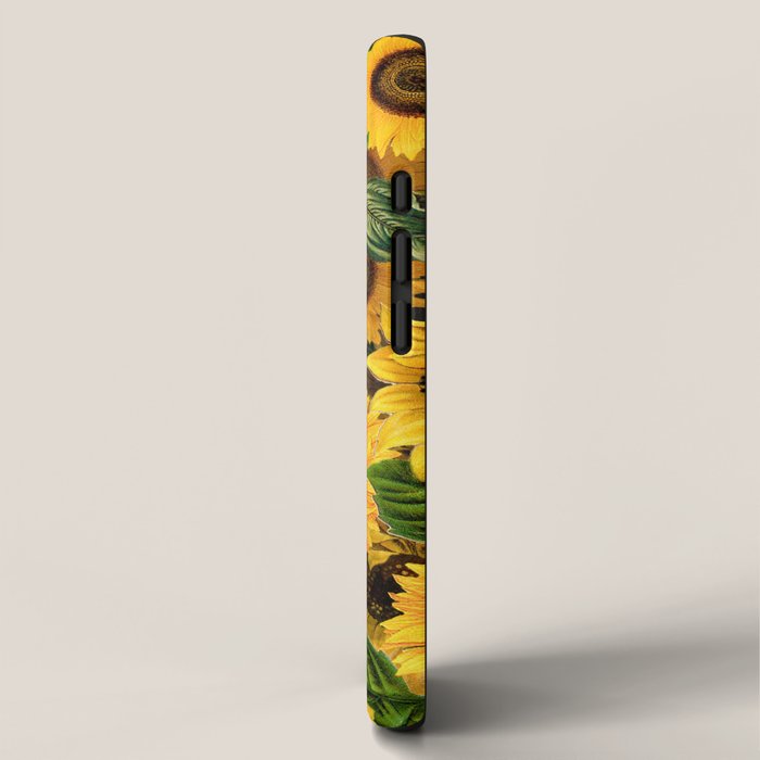 Vintage & Shabby Chic - Noon Sunflowers Garden iPhone Case Gallery Image 2