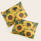Vintage & Shabby Chic - Noon Sunflowers Garden Pillow Sham Gallery Image 3