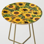 Vintage & Shabby Chic - Noon Sunflowers Garden Side Table Gallery Image 2