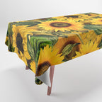 Vintage & Shabby Chic - Noon Sunflowers Garden Tablecloth Gallery Image 1