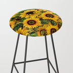 Vintage & Shabby Chic - Noon Sunflowers Garden Stool Gallery Image 2