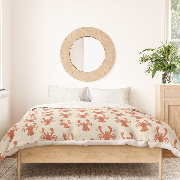 Coastal Lobsters Nautical Crustacean Duvet Cover Gallery Image 3