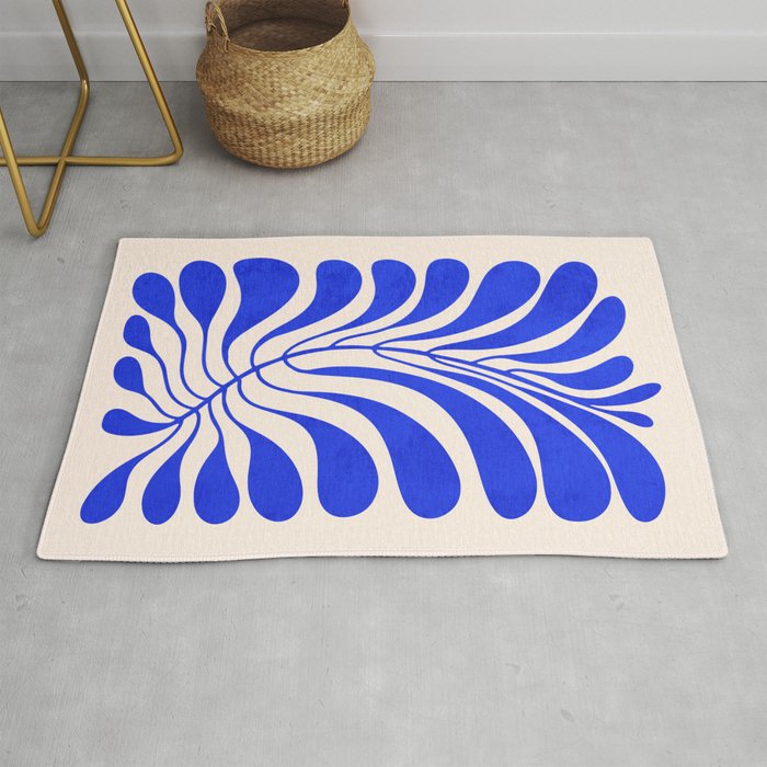 Electrik Blue Ferns: Matisse Edition Rug Gallery Image 1