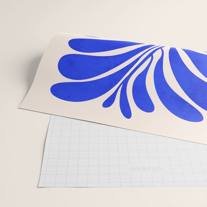 Electrik Blue Ferns: Matisse Edition Wrapping Paper Gallery Image 2