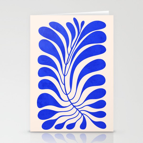 Electrik Blue Ferns: Matisse Edition Stationery Card Gallery Image 2