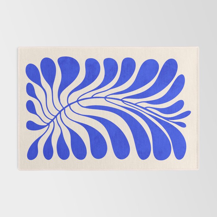Electrik Blue Ferns: Matisse Edition Rug Gallery Image 2