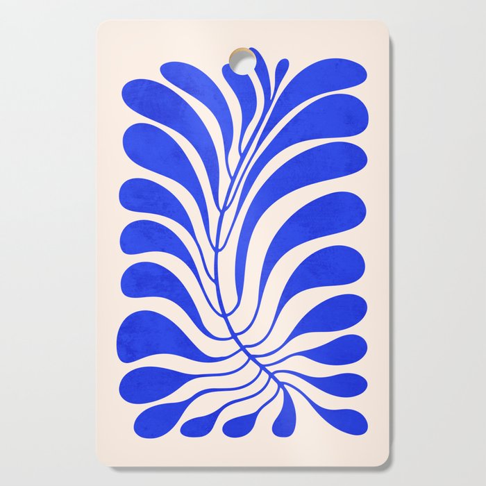 Electrik Blue Ferns: Matisse Edition Cutting Board Gallery Image 1