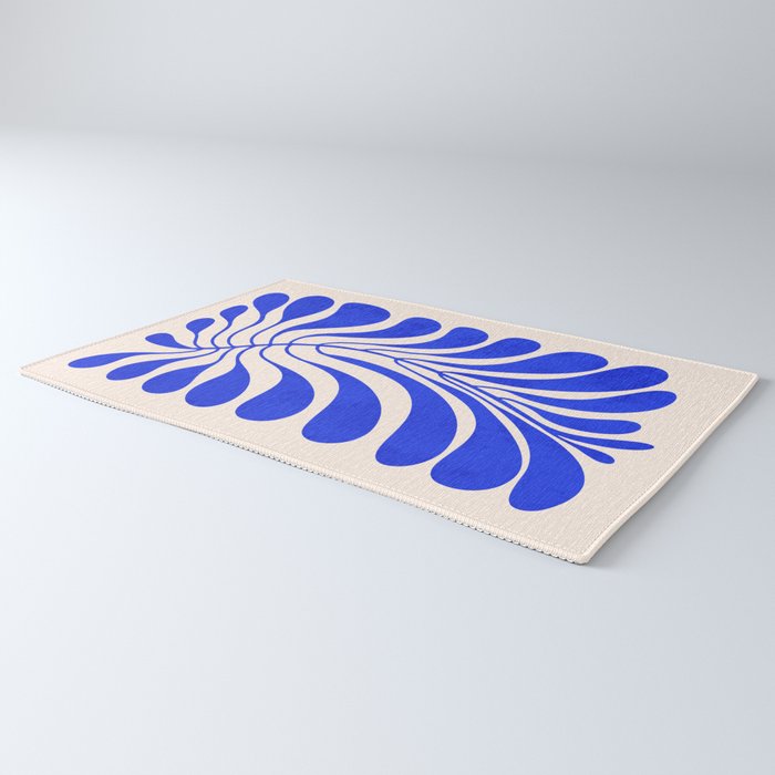 Electrik Blue Ferns: Matisse Edition Rug Gallery Image 3