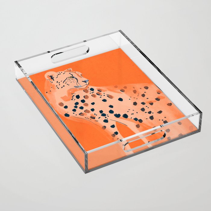 Cheetah 16 Acrylic Tray Gallery Image 1