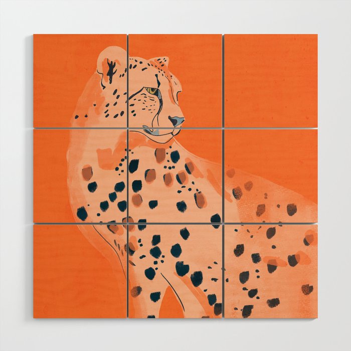 Cheetah 16 Wood Wall Art Gallery Image 1