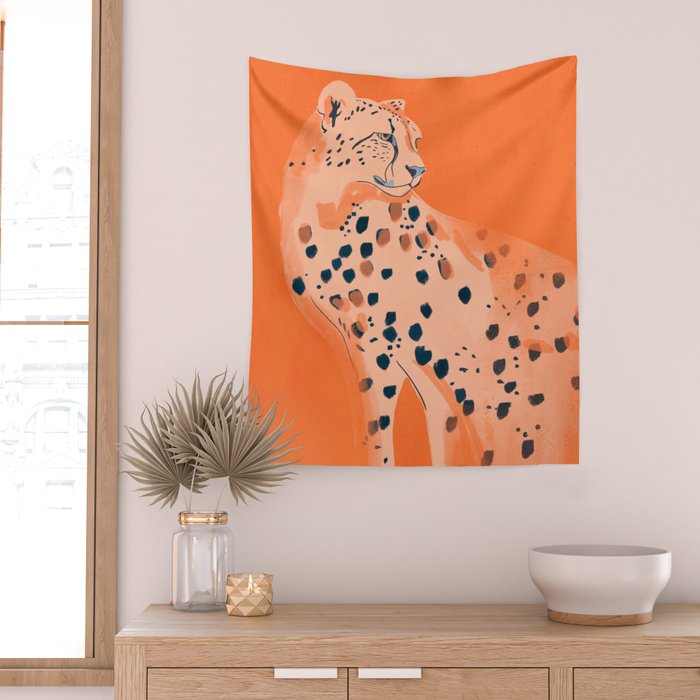 Cheetah 16 Wall Tapestry Gallery Image 2