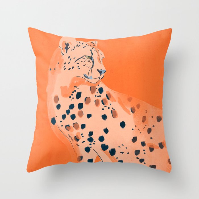 Cheetah 16 Throw Pillow Gallery Image 6