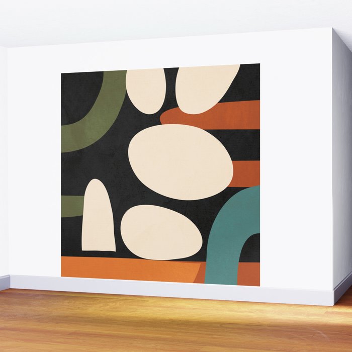 Abstract shapes in the skies 1 Wall Mural Gallery Image 2