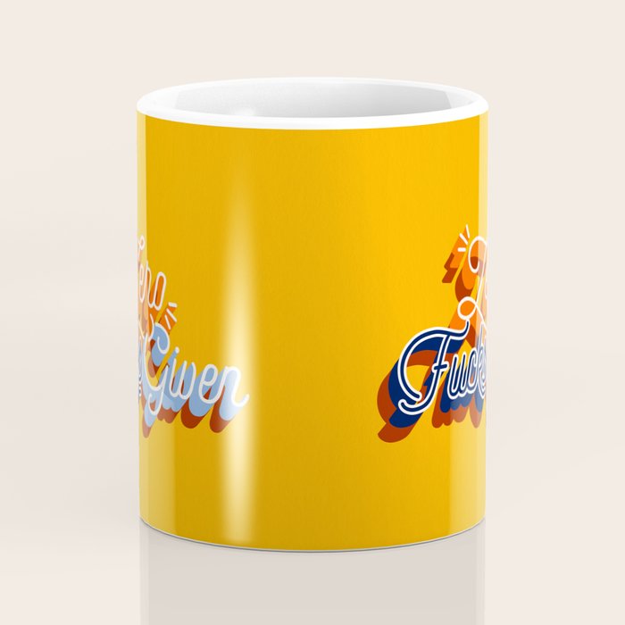 Zero F*cks Given - Yellow & Blue Palette Coffee Mug Gallery Image 4