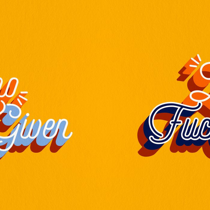 Zero F*cks Given - Yellow & Blue Palette Coffee Mug Gallery Image 2