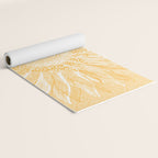 Mandala, Sunflower Prints, Yellow Yoga Mat Gallery Image 2