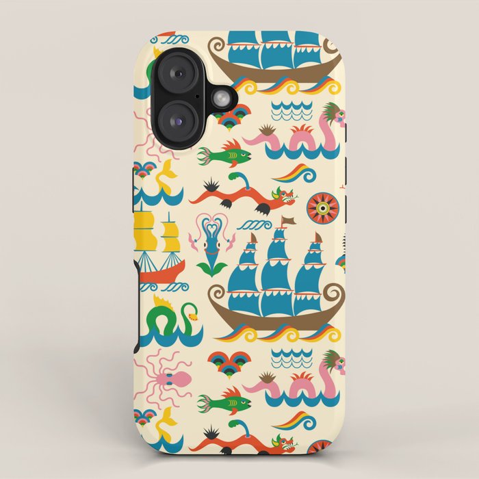 Mythical Sea Creatures - Ocean Monsters iPhone Case Gallery Image 1
