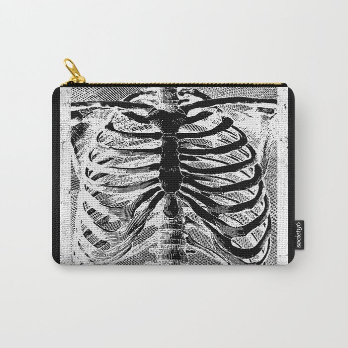 Vintage Skeleton Torso Carry All Pouch