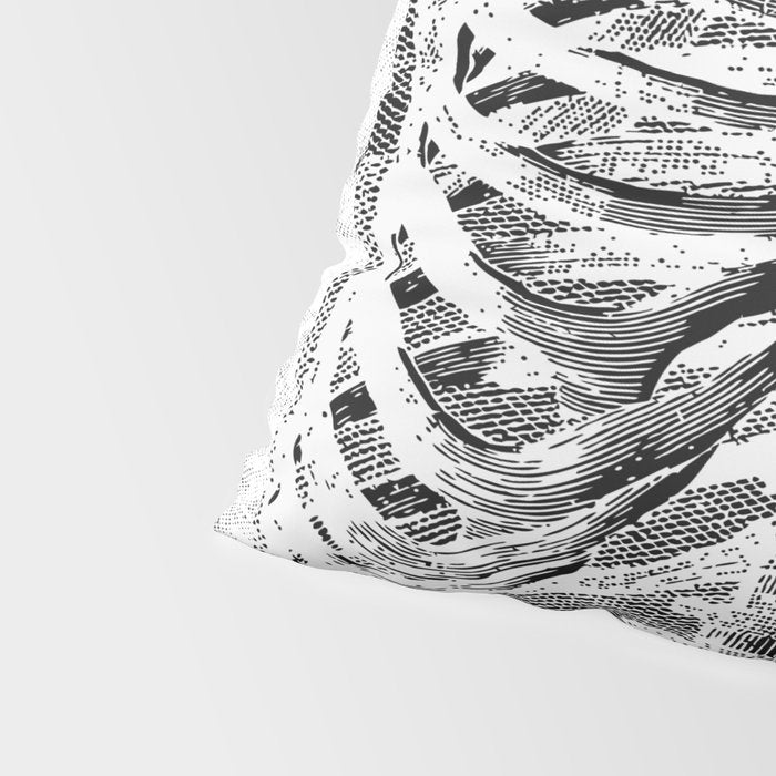 Vintage Skeleton Torso Pillow Sham Gallery Image 4