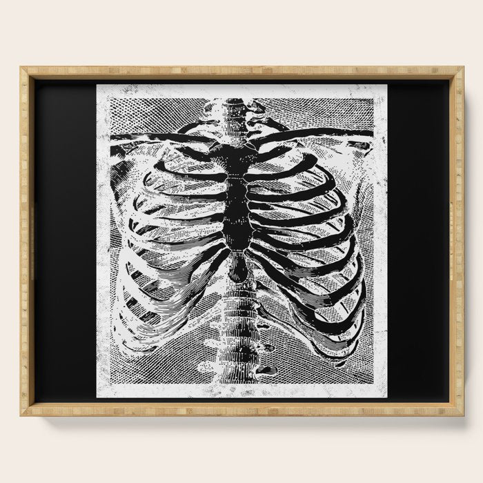 Vintage Skeleton Torso Serving Tray Gallery Image 1