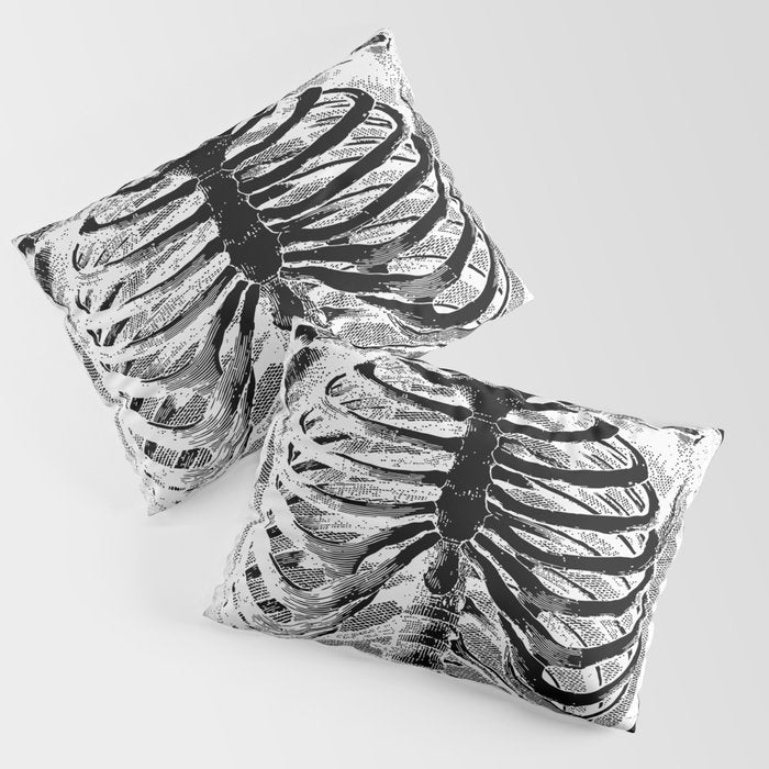 Vintage Skeleton Torso Pillow Sham Gallery Image 3