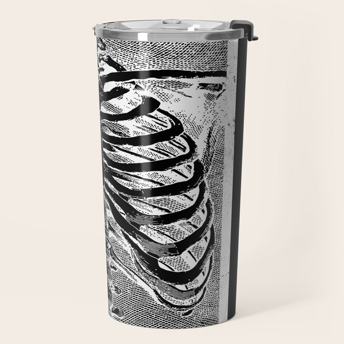 Vintage Skeleton Torso Travel Mug Gallery Image 2