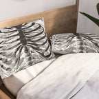 Vintage Skeleton Torso Pillow Sham Gallery Image 2