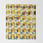 Abstract Linocut Pattern #10 Throw Blanket Gallery Image 2